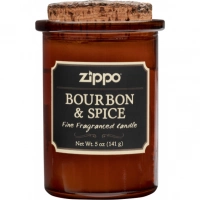 Ароматизированная свеча ZIPPO Bourbon & Spice, воск/хлопок/кора древесины/стекло, 70×100 мм купить в Кирове