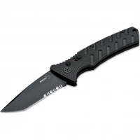 Автоматический складной нож Boker Strike Tanto All Black, сталь AUS-8, рукоять алюминий купить в Кирове