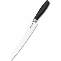 Кухонный хлебный нож Bker Core Professional Bread Knife, 220 мм, сталь X50CrMoV15, рукоять пластик купить в Кирове