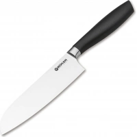 Кухонный нож шефа Bker Core Santoku, 163 мм, сталь X50CrMoV15, рукоять пластик купить в Кирове