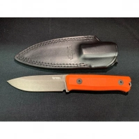 Нож LionSteel Bushcraft-R, сталь Sleipner, рукоять G10, оранжевый купить в Кирове