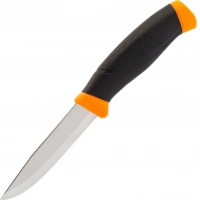 Нож с фиксированным лезвием Morakniv Companion Orange, сталь Sandvik 12C27, рукоять резина/пластик, оранжевый купить в Кирове