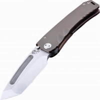 Нож складной Medford Marauder Tanto, сталь D2 Tool Steel, рукоять титановый сплав, бронзовый купить в Кирове