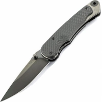 Нож складной Spartan Blades Akribis Meteorite Grey, сталь CPM-S35VN, рукоять титан/карбон купить в Кирове