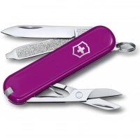 Нож Victorinox Classic SD Colors, Tasty Grape (0.6223.52G) пурпурный, 7 функций 58мм купить в Кирове