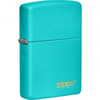 Зажигалка Classic Flat Turquoise ZIPPO Logo купить в Кирове